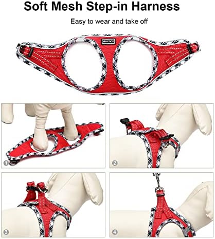 Mercano Soft Mesh Dog Harness and Leash Set, Step-in Reflective Breathable - Image 7