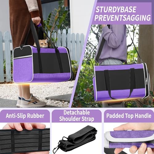 GAPZER Large Cat Carrier Soft, Collapsible Travel Pet Carry Bag, Small Dogs - Image 5