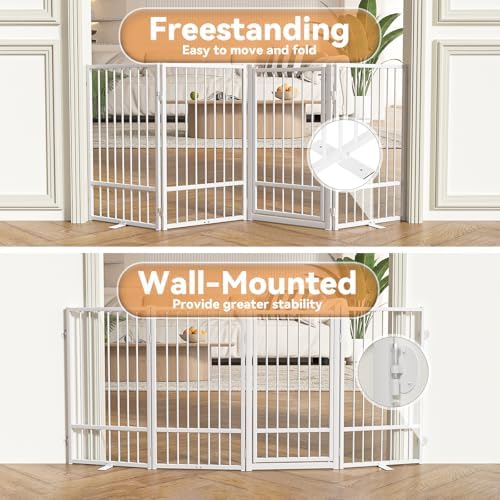 SNUOWU Full Metal Freestanding Dog Gate - Image 6