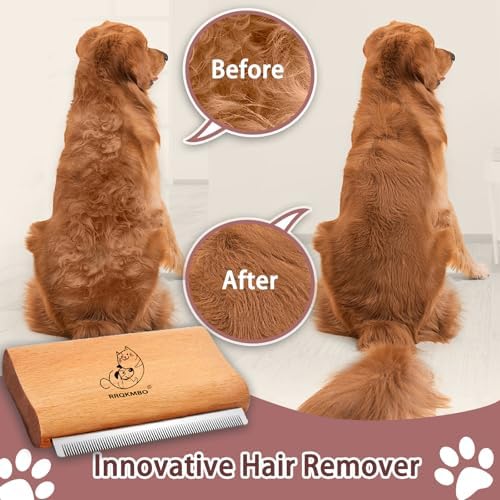 Premium Deshedding Dog Brush, Pet Deshedding Brush, Professional Cat Deshedding - Image 3