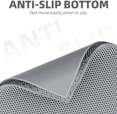 ESTHELLO Cat Litter Mat Honeycomb Double Layer Design 36’’ x 30’’ Gray - Image 6