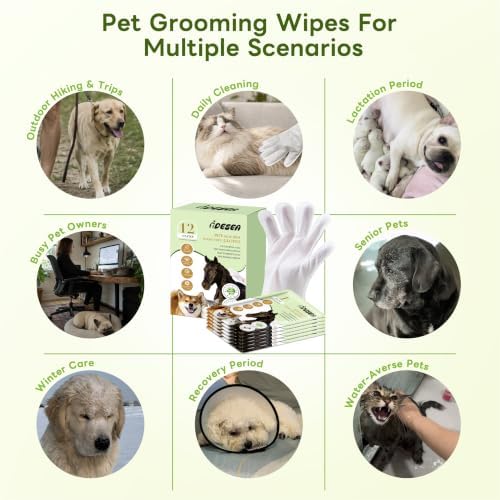 Dog Wipes for Dogs & Cats, Pet Glove Wipes for Paws, Body and Butt - Image 6