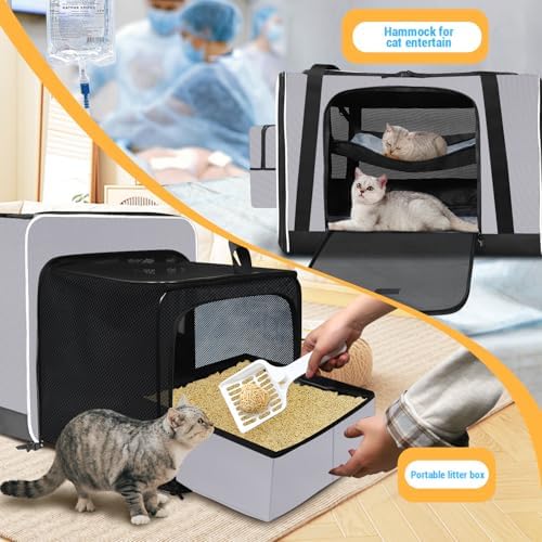 Petskd Side Expandable Extra Large Cat Carrier - Image 5