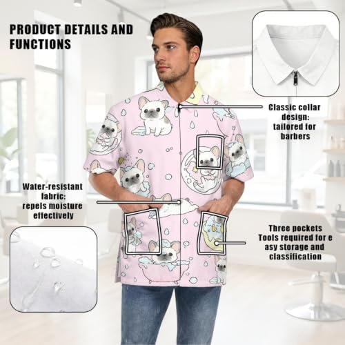 Funny Print Barber Jackets & Smocks - Image 7