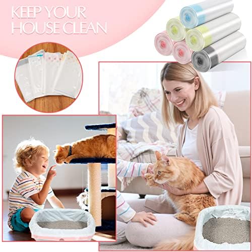 56 Count Sifting Cat Litter Bags Jumbo Thick Cat Litter Box Liners - Image 6