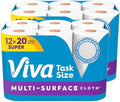 Viva Multi-Surface Cloth Paper Towels, 12 Super Rolls, 81 Sheets per Roll by Viva%C2%AE
