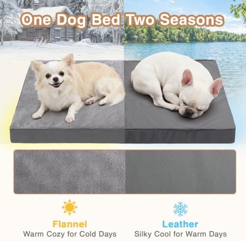 Waterproof Outdoor Medium Dog Bed Washable Crate Pad 30" Orthopedic Foam - Image 5