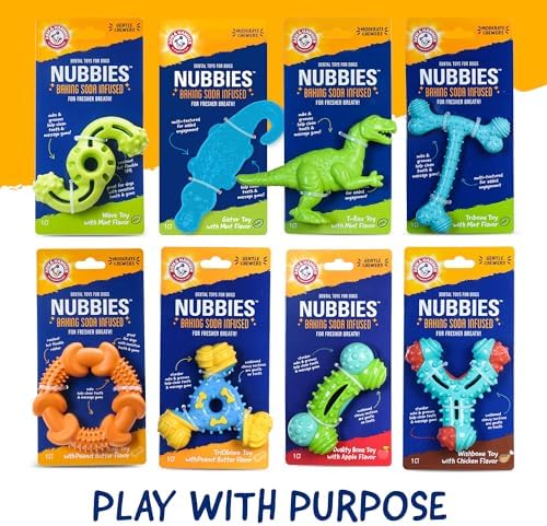Arm & Hammer Nubbies Wave Dog Dental Chew Toy, Mint Flavor - Image 7