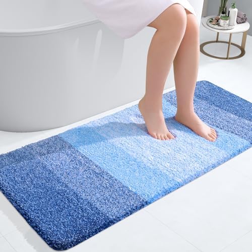 OLANLY Bathroom Runner Rug 40x20, Extra Soft Absorbent Microfiber Bath Rugs by OLANLY
