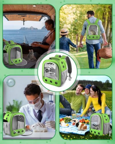 DBNESS Guinea Pig Carrier Backpack, Portable Rabbit Travel Carring Bag - Image 6