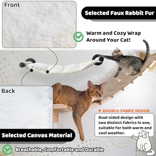 Cat Hammock Wall Mounted, 22.44 x 13.78 in - Image 5
