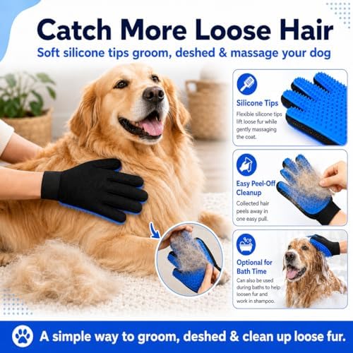NVNAN 3 PCS Pet Hair Removal Glove and Pet Hair Remover - Image 6