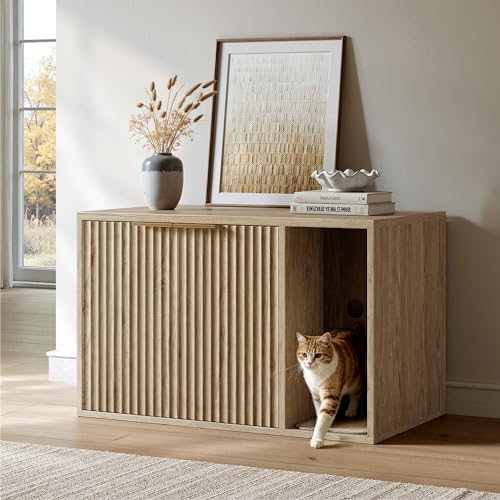 Evermagin 31.5" Cat Litter Box Enclosure Furniture by Evermagin
