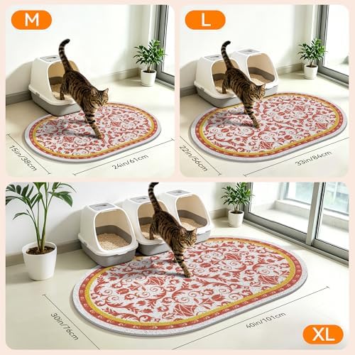 Cat Litter Mat, Waterproof & Urine-Proof Kitty Litter Catcher Mats, Soft on - Image 7