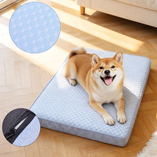 Cooling Dog Beds for Dogs, Orthopedic Memory Foam Dog Bed，Washable Pet Beds for - Image 6