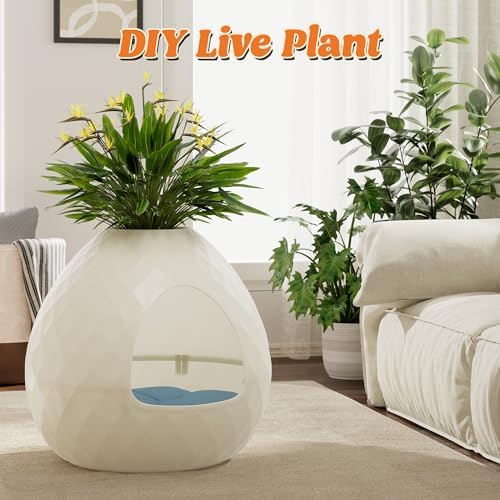 Plant Litter Box Egg-Shaped, Hidden Cat Litter Box Enclosure - Image 5