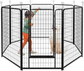 Kfvigoho Dog Playpen Outdoor Extra Wide 8 Panels Heavy Duty Dog Fence 50" by Committedtobetterpetlife