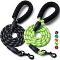 2 Pack Dog Leash, Heavy Duty Nylon Rope Pet Leashes by BOOMIBOO