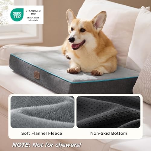 Bedsure Memory Foam Dog Bed Medium Size Dog, Orthopedic Crate Pads - Image 4