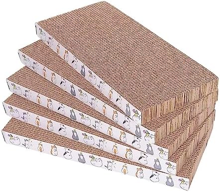 5 Packs cat Scratcher Toys Reversible Scratching Post Board by Engelalike