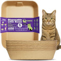 JINVOGREEN 8 Pack Disposable Litter Boxes by JINVOGREEN