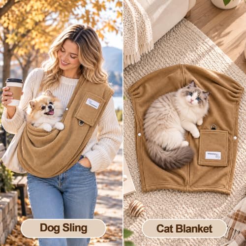 Cat Sling Carrier & Pet Sling for Small Dogs & Cats 3-14 lbs - Image 6