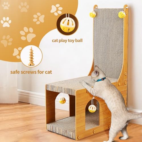 YEMOO ​Cat Scratcher, Cat Scratching Board, L Shaped Vertical Cat Scratcher - Image 2