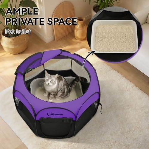 Siedihit Dog Cat Playpen, Puppy Pet Playpen, Small Dogs Tent Crates Cage - Image 6