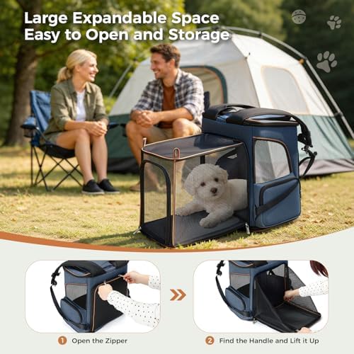 Lekereise Pet Carrier Backpack Expandable Cat Backpack Carrier - Image 5