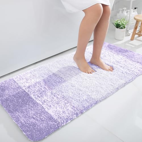OLANLY Bathroom Runner Rug 45x27, Extra Soft Absorbent Microfiber Bath Rugs by OLANLY