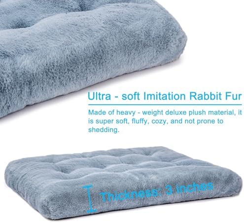 2 Pack Dog Bed, Washable Deluxe Plush Dog Crate Beds - Image 4