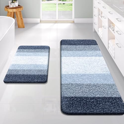 OLANLY Bathroom Runner Rug 47x24, Extra Soft Absorbent Microfiber Bath Rugs - Image 6