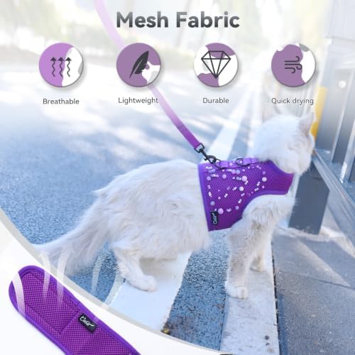 Cat Harness and Leash Set for Walking Escape Proof, Extra Large - Image 6