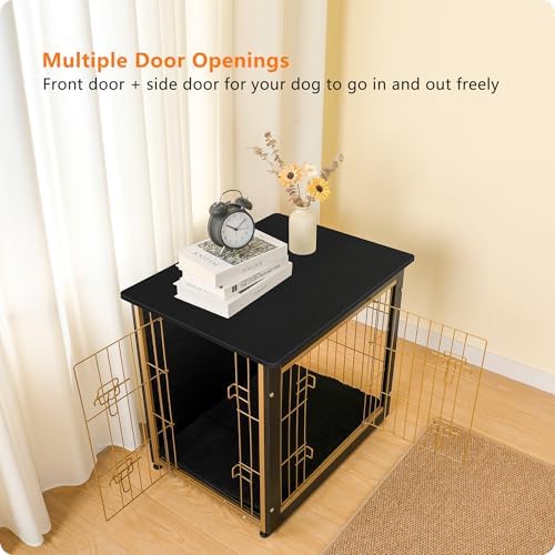 DWANTON 27" Dog Crate Furniture, Dog Kennel Indoor, - Image 4