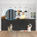 Reinforced 42" Tall X 120" Extra Wide Retractable Baby Gate Extra Long Baby by Babyproofingoutletcovers