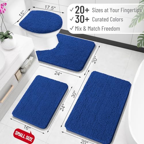 OLANLY Large Bathroom Rugs 47x32, Extra Soft Absorbent Chenille Bath Rugs - Image 2
