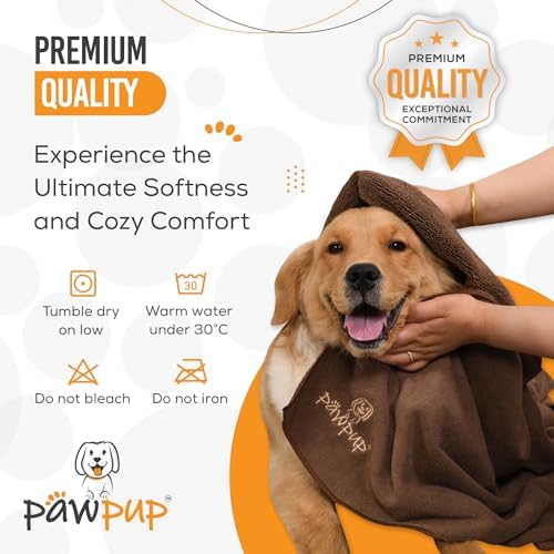 Dog Towels for Drying Dogs Super Absorbent Microfiber Pet Grooming Towel for - Image 6