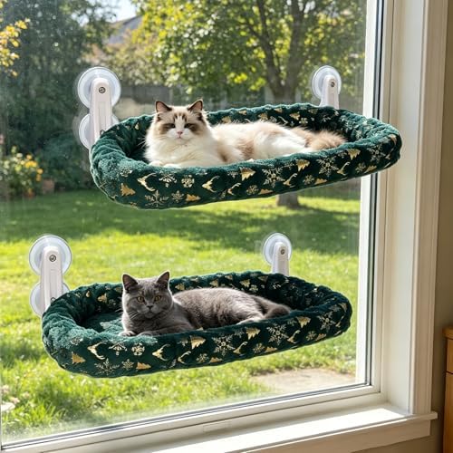 L&W BROS. 2-Pack Foldable Cat Window Perches by LWBROS