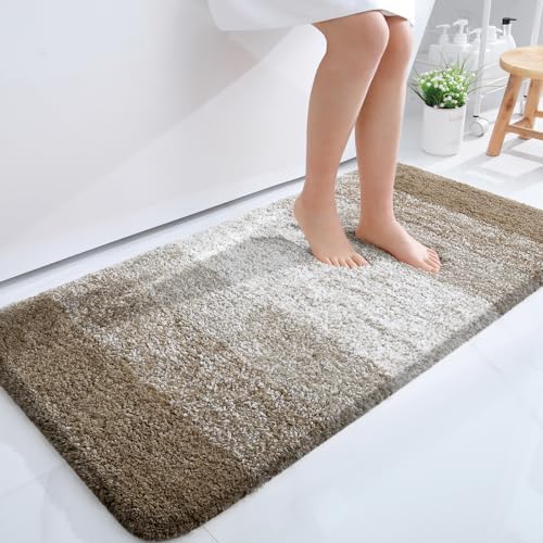 OLANLY Bathroom Runner Rug 47x24, Extra Soft Absorbent Microfiber Bath Rugs by OLANLY