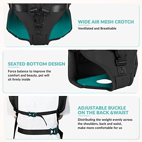 Lukovee Dog Backpack Carrier, Adjustable Front Carrier - Image 5