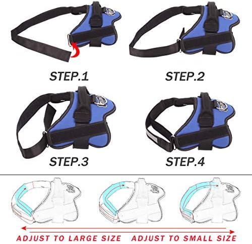 Bolux Dog Harness, No-Pull Reflective Dog Vest, Breathable Adjustable Pet - Image 3