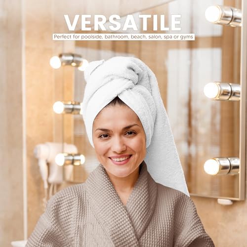 Towel and Linen Mart 100% Cotton 6 Pack Bath Towel Set, Quick Dry, Super - Image 3