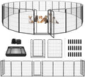 Kfvigoho Dog Playpen Outdoor Extra Wide 24 Panels Heavy Duty Dog Fence 47" by Committedtobetterpetlife