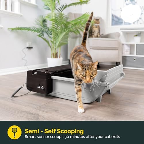 Pet Zone Smart Scoop Semi Automatic Self Cleaning Cat Litter Box, 6 Bags - Image 2
