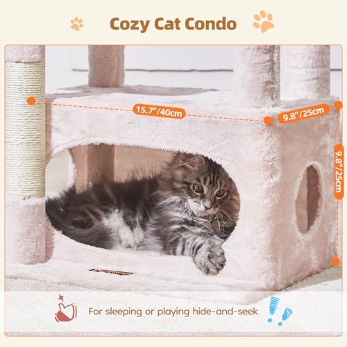 Taoqimiao Cat Tree, 38.5In Cat Tower - Image 2