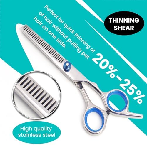 MEDUWEDU 7 in 1 Dog Grooming Scissors Set - Image 3