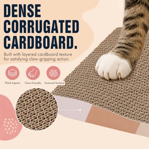 SIDAZON Cat Scratching Board cat Scratcher Cat Scratch Pad Cardboard cat - Image 5