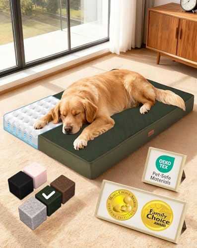 OhGeni Orthopedic Waterproof Large Dog Bed, Memory Foam, 41 inch by OhGeni