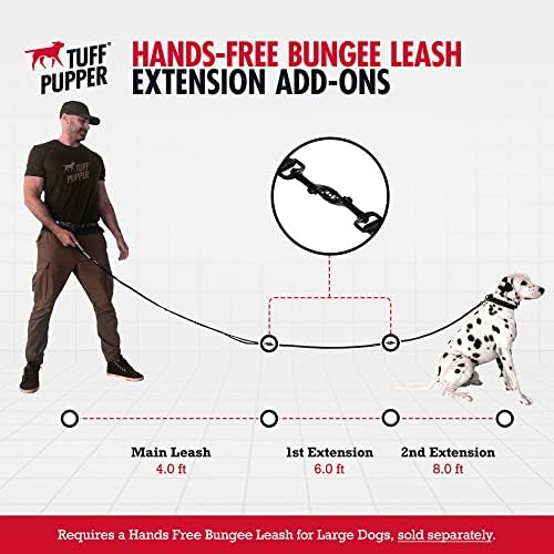 Tuff Pupper Hands Free Bungee Dog Leash, Waist Belt - Image 6