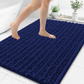Smiry Bathroom Rugs 59X35, Extra Soft Rubber Backing Chenille Bath Mats by Smiry